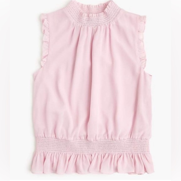 J. Crew Tops - NWT J. Crew mock neck sleeveless pink top